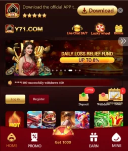 Y71 Game Download – Easy Login, Register & Earn Money 3