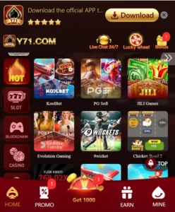 Y71 Game Download – Easy Login, Register & Earn Money 2